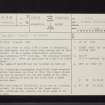 Sheriffhall, NT36NW 6, Ordnance Survey index card, page number 1, Recto