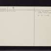 Dalkeith House, NT36NW 7, Ordnance Survey index card, page number 2, Verso