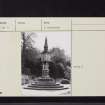 Newbattle Abbey House, Garden, NT36NW 15, Ordnance Survey index card, Recto