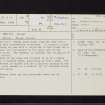 Newton House, NT36NW 43, Ordnance Survey index card, page number 1, Recto