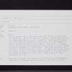 Edinburgh, Gilmerton, The Drum, Drum Wood, Ice-Houses, NT36NW 121, Ordnance Survey index card, Recto