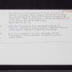 Ford, NT36SE 21, Ordnance Survey index card, Recto