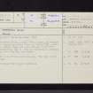 Masterton House, NT36SW 5, Ordnance Survey index card, page number 1, Recto