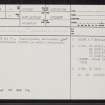 Inveresk, NT37SE 50, Ordnance Survey index card, page number 1, Recto