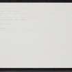 Prestonpans, Salt Works, NT37SE 86, Ordnance Survey index card, Recto