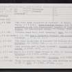 Inveresk, Musselburgh, Roman Fort, NT37SW 8, Ordnance Survey index card, page number 2, Recto