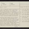 Inveresk, Musselburgh, NT37SW 21, Ordnance Survey index card, page number 1, Recto