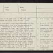 Ashgrove, NT39NE 3, Ordnance Survey index card, page number 1, Recto
