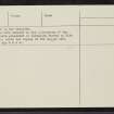 Ashgrove, NT39NE 3, Ordnance Survey index card, page number 3, Recto
