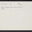 Methil, Wellesley Road, White Swan Hotel, NT39NE 7, Ordnance Survey index card, Recto
