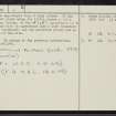 Burgh Hill, NT40NE 17, Ordnance Survey index card, page number 2, Verso