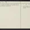 Southfield, NT40NE 29, Ordnance Survey index card, page number 2, Verso