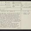 Gray Coat, NT40SE 1, Ordnance Survey index card, page number 1, Recto