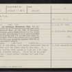 Brownmoor Glen, NT42NE 2, Ordnance Survey index card, Recto
