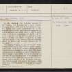 The Haining, NT42NE 23, Ordnance Survey index card, page number 1, Recto