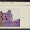 Newark Castle, NT42NW 1, Ordnance Survey index card, page number 2, Verso