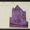 Newark Castle, NT42NW 1, Ordnance Survey index card, page number 3, Recto