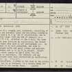 Oakwood, NT42NW 10, Ordnance Survey index card, page number 1, Recto