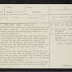 Oakwood, NT42NW 12, Ordnance Survey index card, page number 1, Recto