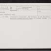 Oakwood, NT42NW 12, Ordnance Survey index card, Recto