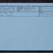 Slain Mens Lea, NT42NW 15, Ordnance Survey index card, Recto