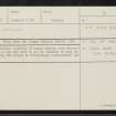 Slain Mens Lea, NT42NW 15, Ordnance Survey index card, Recto