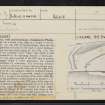 Campknowe Plantation, NT42SE 9, Ordnance Survey index card, page number 1, Recto