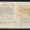 Campknowe Plantation, NT42SE 9, Ordnance Survey index card, page number 2, Verso