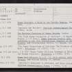 Oakwood, NT42SW 1, Ordnance Survey index card, page number 1, Recto