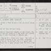Blindlee, NT43NE 6, Ordnance Survey index card, page number 1, Recto