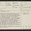 Torwoodlee House, NT43NE 10, Ordnance Survey index card, page number 1, Recto