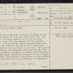 Galashiels, Scott Crescent, Old Gala House, NT43NE 15, Ordnance Survey index card, page number 1, Recto
