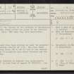 Galashiels, NT43NE 20, Ordnance Survey index card, page number 1, Recto