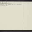 Galashiels, NT43NE 20, Ordnance Survey index card, page number 2, Verso