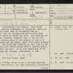 Clovenfords, Old Post Office, NT43NW 4, Ordnance Survey index card, page number 1, Recto