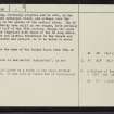 Ashiestiel House, NT43NW 6, Ordnance Survey index card, page number 2, Verso