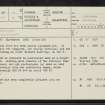 Hollybush, NT43SE 6, Ordnance Survey index card, page number 1, Recto
