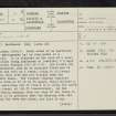 Lindean, NT43SE 10, Ordnance Survey index card, page number 1, Recto