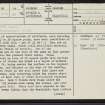 Rink Farm, NT43SE 14, Ordnance Survey index card, page number 1, Recto