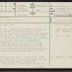 Watherston, NT44NW 8, Ordnance Survey index card, page number 1, Recto