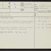 Soutra Aisle, NT45NE 5, Ordnance Survey index card, page number 1, Recto