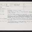 Oxton, NT45SE 1, Ordnance Survey index card, Recto