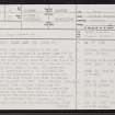 Channelkirk, NT45SE 2, Ordnance Survey index card, page number 1, Recto