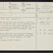 Carfrae, NT45SE 9, Ordnance Survey index card, page number 1, Recto