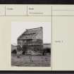 Wester Pencaitland Farm, Dovecot, NT46NW 13, Ordnance Survey index card, Recto