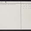 Whitburgh House, Dovecot, NT46SW 2, Ordnance Survey index card, page number 2, Recto