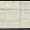 Keith Marischal, NT46SW 4, Ordnance Survey index card, page number 1, Recto