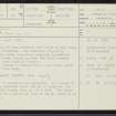 Longfaugh, NT46SW 10, Ordnance Survey index card, page number 1, Recto