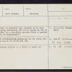 Mungoswells, NT47NE 6, Ordnance Survey index card, Recto