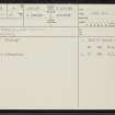 Eldbotle, NT48NE 4, Ordnance Survey index card, page number 1, Recto